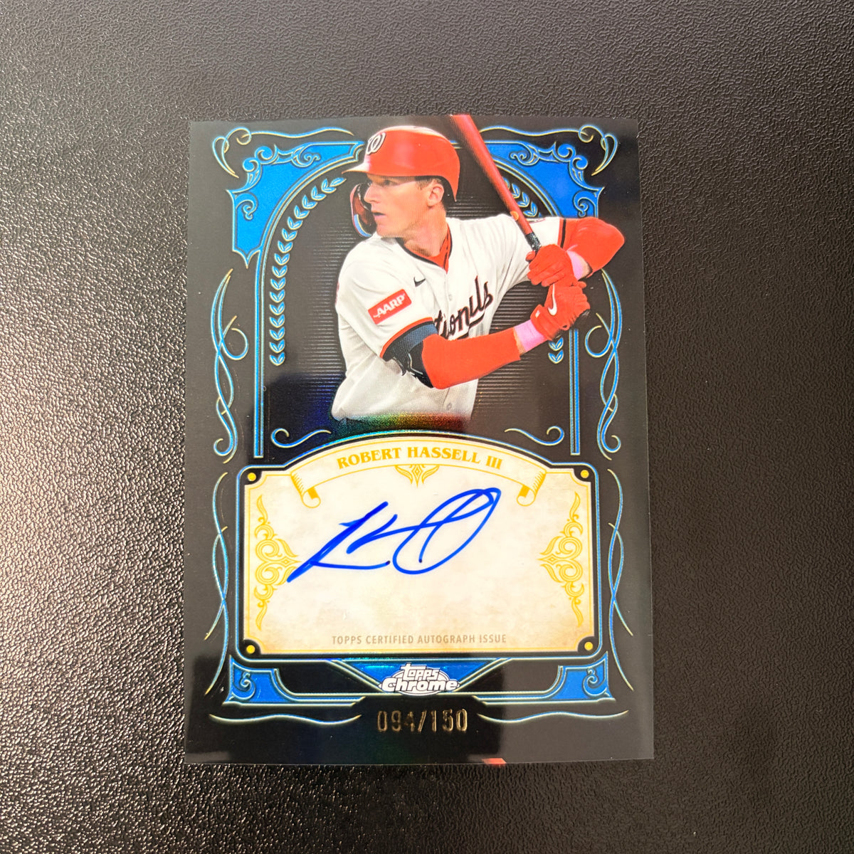 Robert Hassell (Ink Strokes Autograph Blue 94/150) - 2026 Topps Chrome #IS-RH