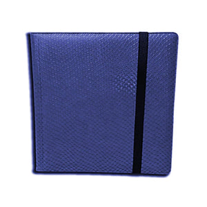 3X4 12 Pocket Dragon Hide Blue Binder