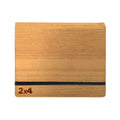 2X4 8 Pocket Woodgrain Binder