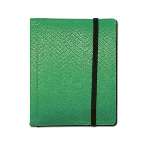4 Pocket Dragon Hide Green Binder