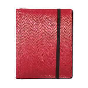 4 Pocket Dragon Hide Red Binder