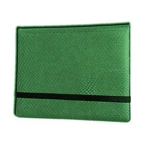 2X4 8 Pocket Dragon Hide Green Binder
