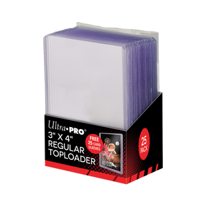 3" x 4" Clear Regular TOPLOADER® Sleeves and Soft Sleeves Bundle (25ct) for Standard Size Cards