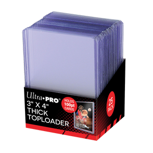3" x 4" Clear Thick 100PT TOPLOADER® Sleeves (25ct)