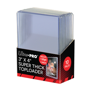 3" x 4" Clear Super Thick 120PT TOPLOADER® Sleeves (10ct)