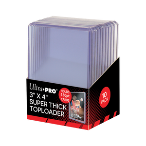 3" x 4" Clear Super Thick 180PT TOPLOADER® Sleeves (10ct)