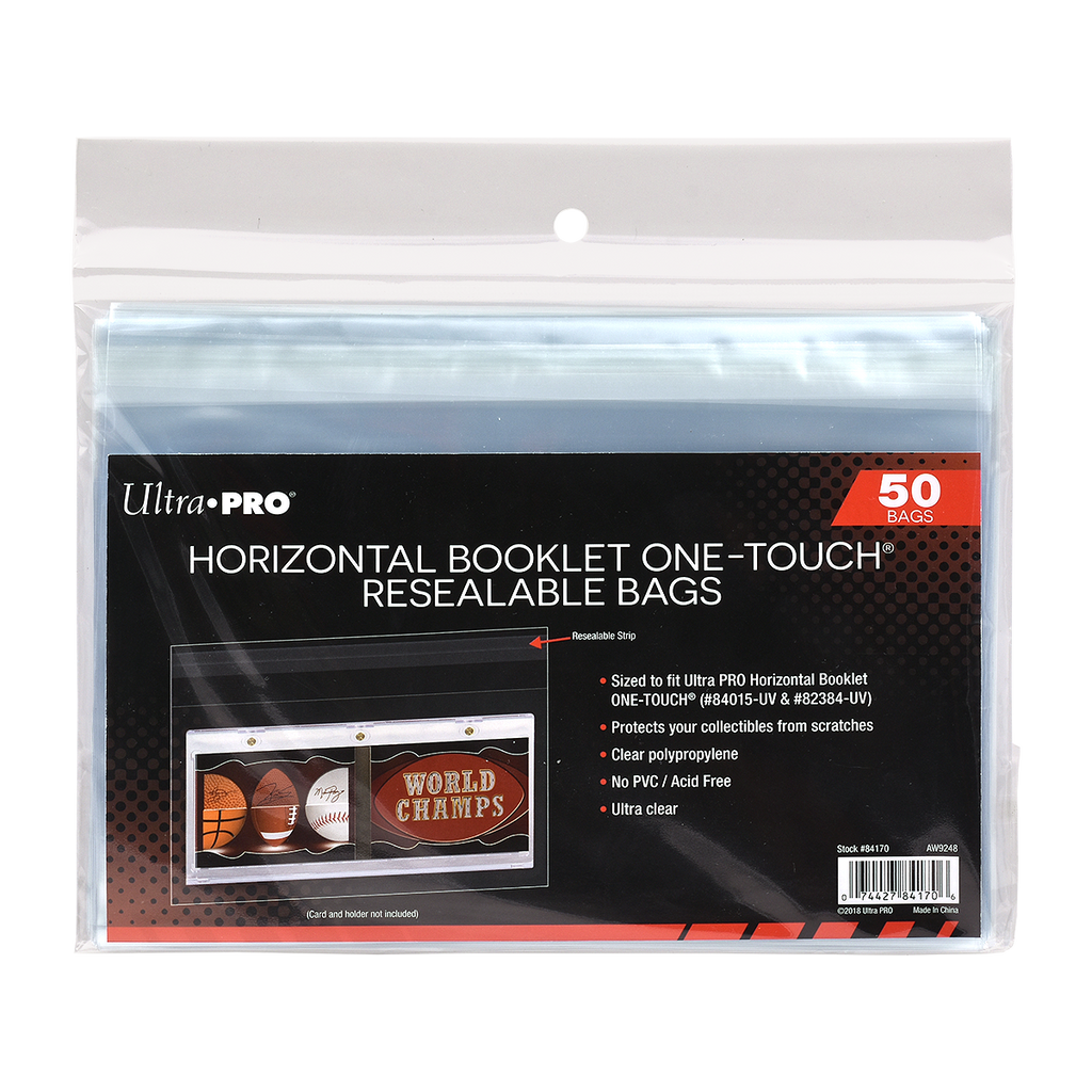 Horizontal Booklet ONE-TOUCH® Resealable Bags (50ct)