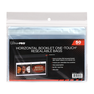 Horizontal Booklet ONE-TOUCH® Resealable Bags (50ct)