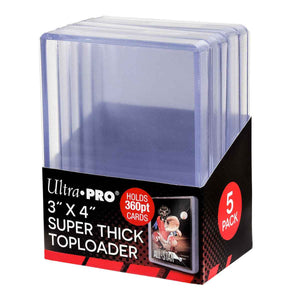3" x 4" Super Thick 360PT TOPLOADER® Sleeves (5ct)