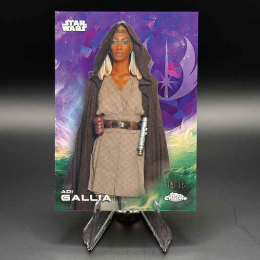 Adi Gallia (Purple Sapphire 5/15) - 2025 Topps Chrome Star Wars #102