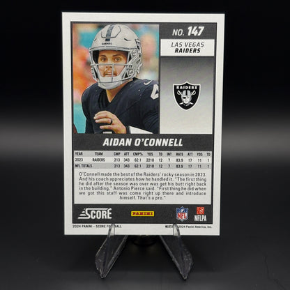 Aidan O'Connell (Stars 265/399) - 2024 Panini Score #147