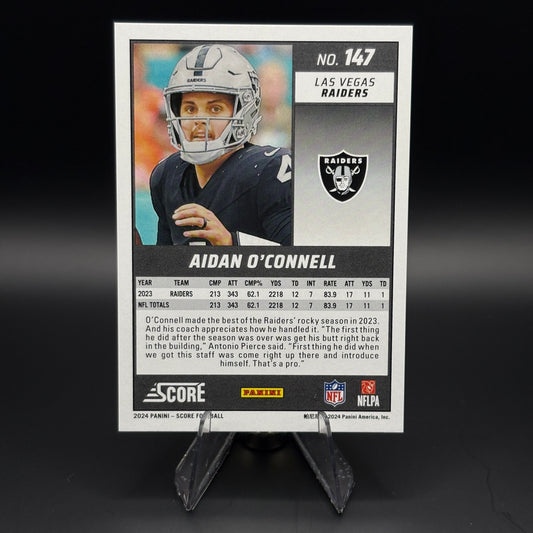 Aidan O'Connell (Stars 265/399) - 2024 Panini Score #147