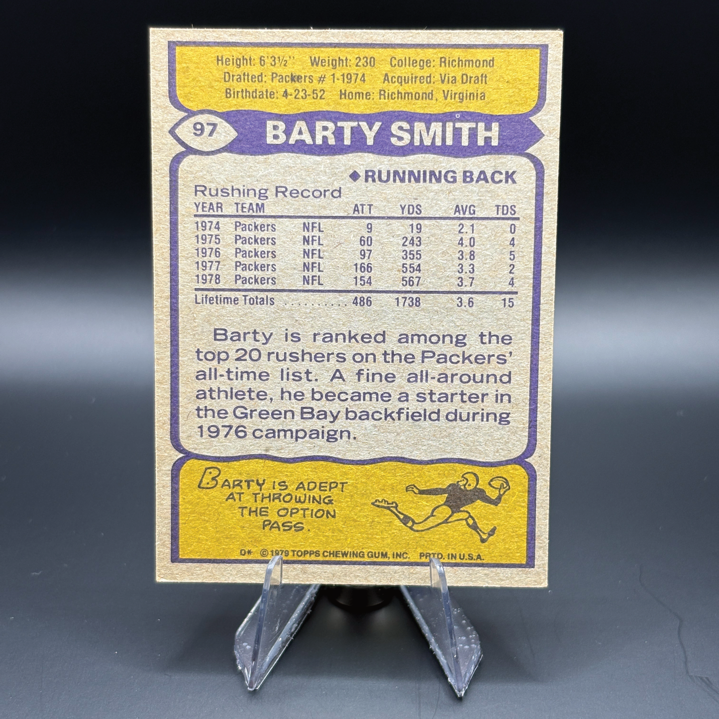 Barty Smith - 1979 Topps #97