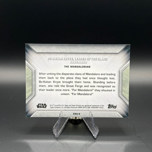 Bo-Katan Kryze Unites Mandalore (Black Hyperlanes 6/10) - 2025 Topps Hyperspace Chrome Star Wars #ERA-6