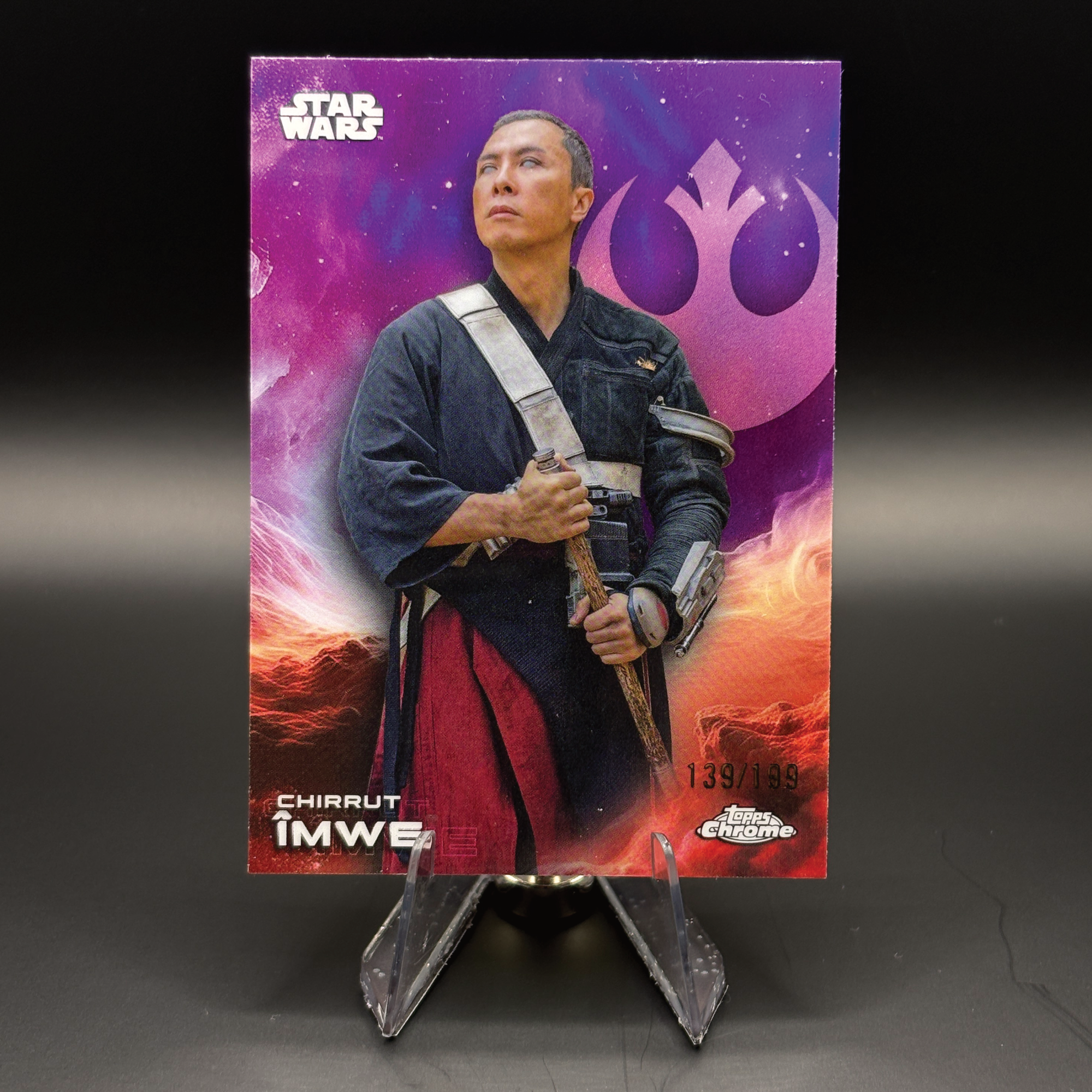Chirrut Îmwe (Purple 139/199) - 2025 Topps Chrome Star Wars #24