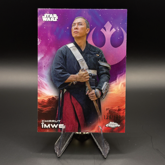 Chirrut Îmwe (Purple 139/199) - 2025 Topps Chrome Star Wars #24