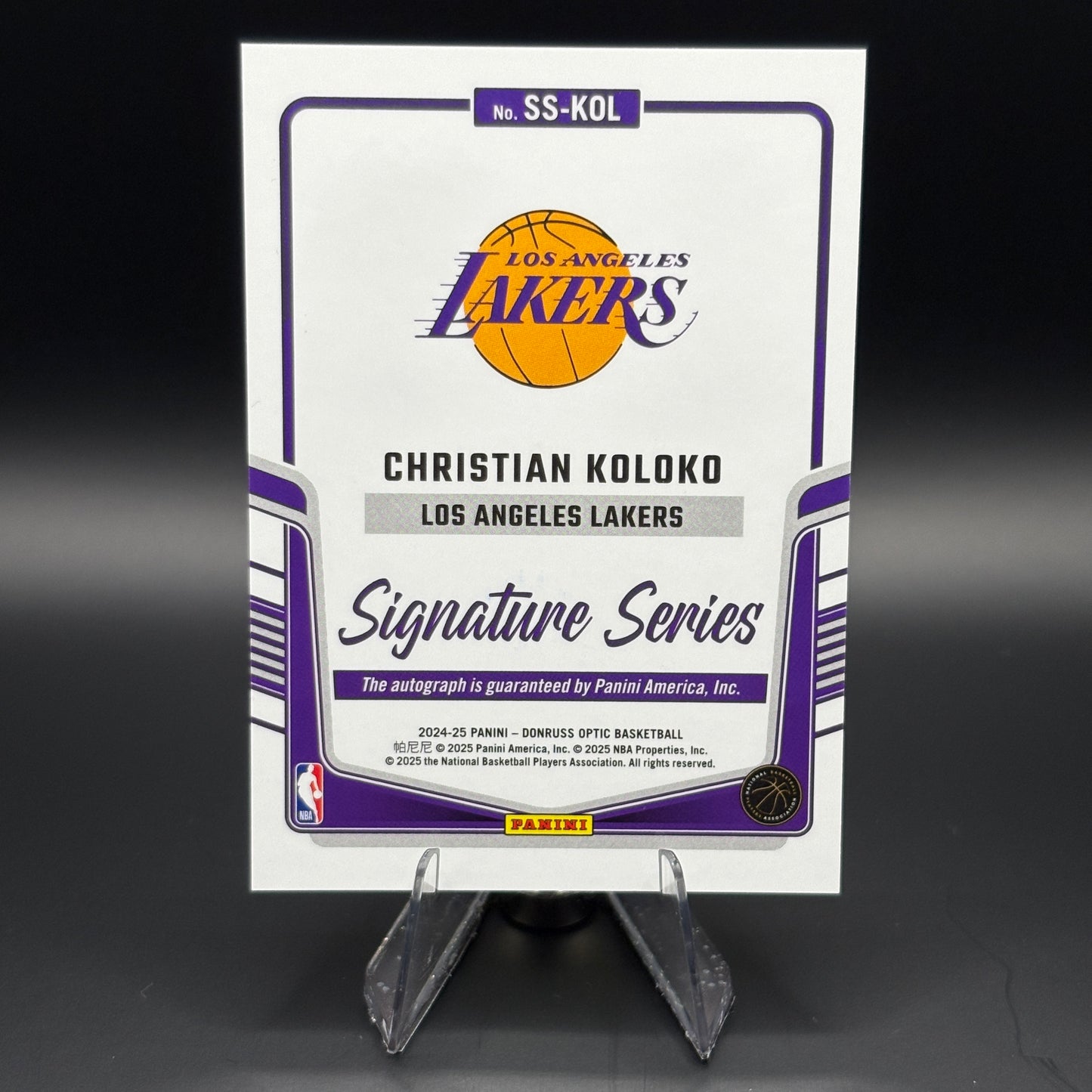 Christian Koloko - 2024 Donruss Optic Signature Series #4
