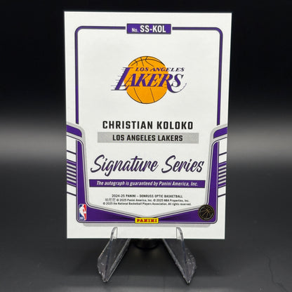 Christian Koloko - 2024 Donruss Optic Signature Series #4