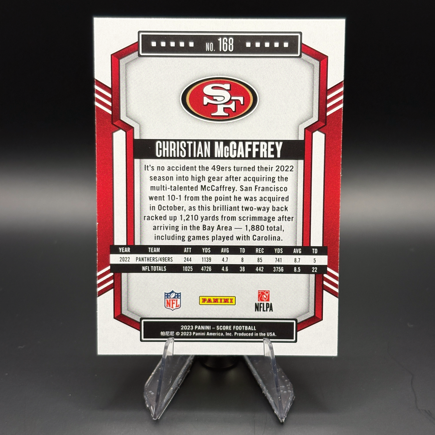 Cristian McCaffrey - 2023 Panini Score #168