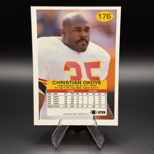 Christian Okoye (Nigerian Nightmare) - 1992 Fleer #176