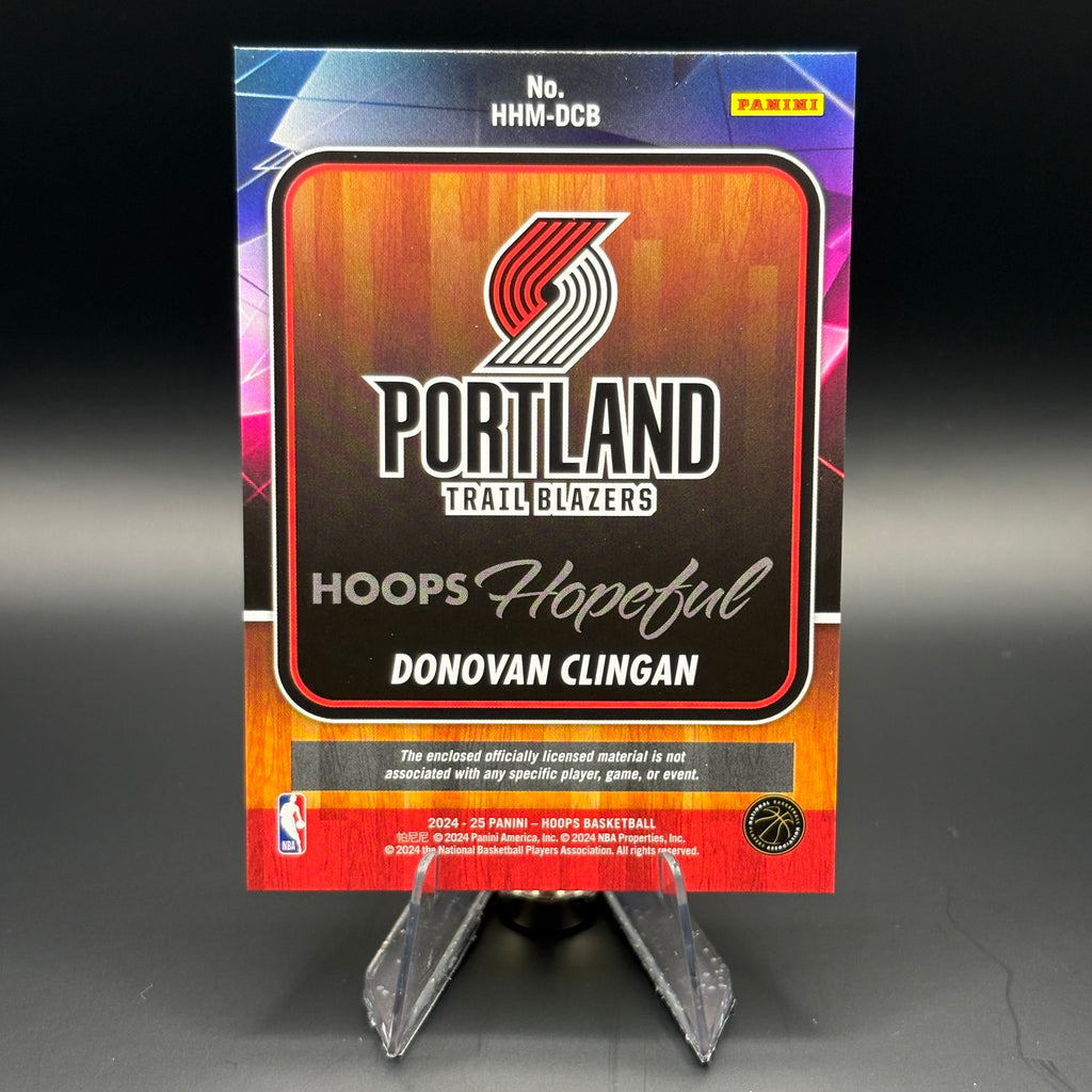Donovan Clingan - 2024 NBA Hoops Hopeful Memorabilia #HHM-DCB