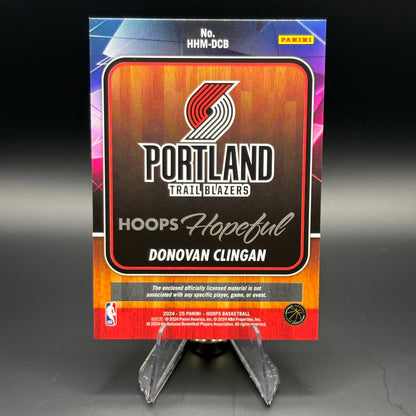 Donovan Clingan - 2024 NBA Hoops Hopeful Memorabilia #HHM-DCB