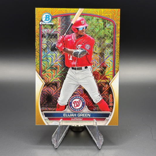 Elijah Green (Gold Mojo 5/50) - 2025 Bowman Chrome Prospects #BCP-23