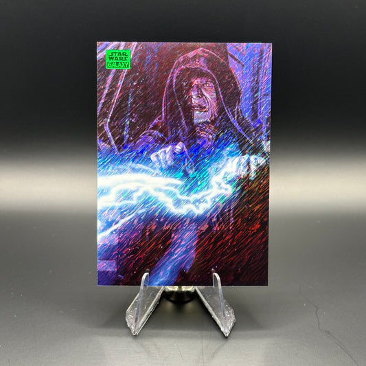 The Emperor's Wrath (Green Shimmer Refractor 189/199) - 2025 Topps Galaxy Chrome Star Wars #70