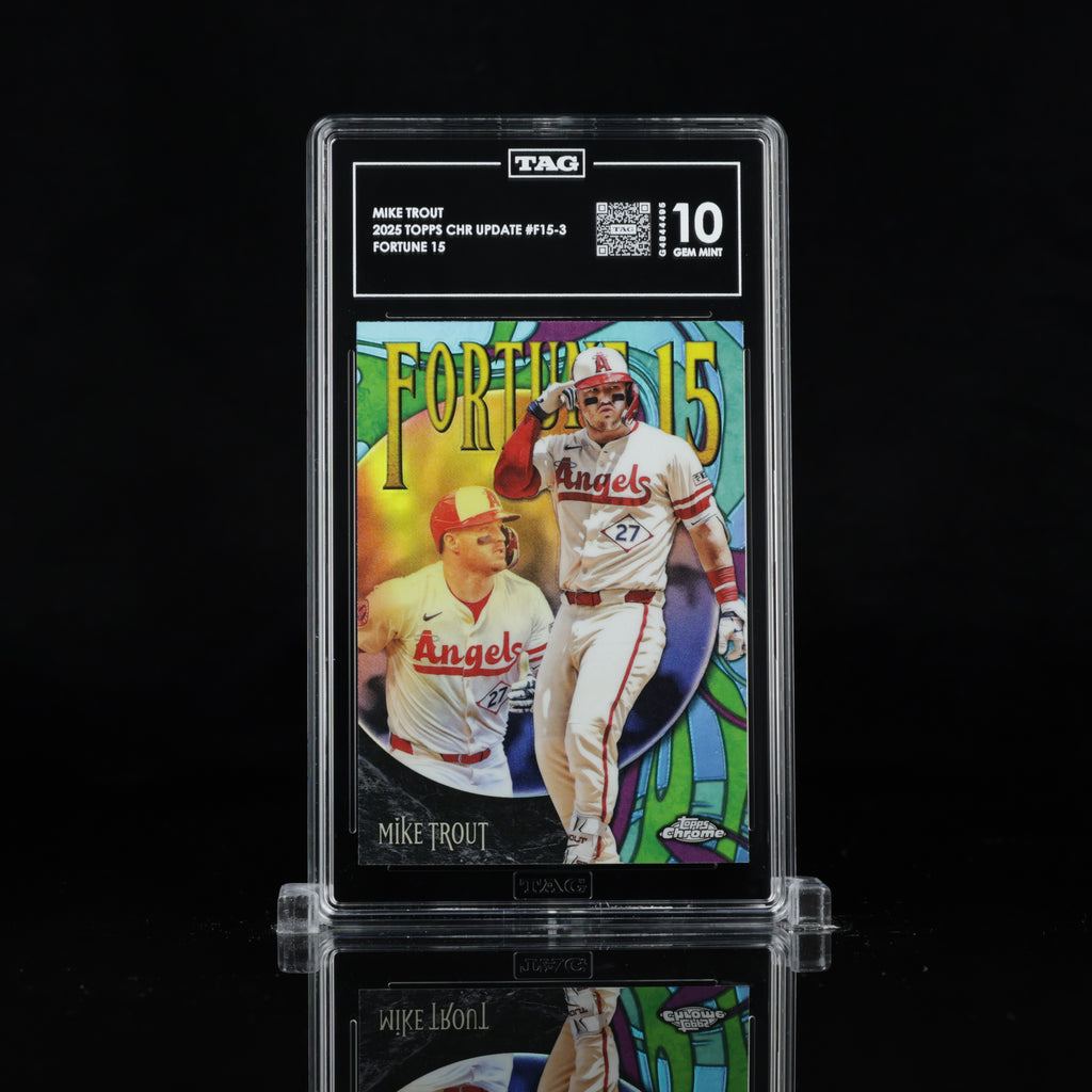 Mike Trout - TAG 10 - 2025 Topps Chrome Update Fortune 15 #F15-3