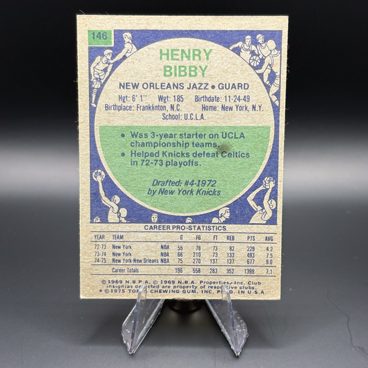 Henry Bibby - 1975 Topps #146