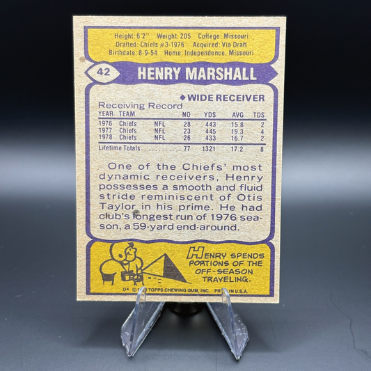 Henry Marshall - 1979 Topps #42