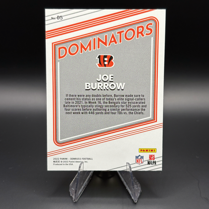 Joe Burrow - 2022 Panini Donruss Dominators #D5