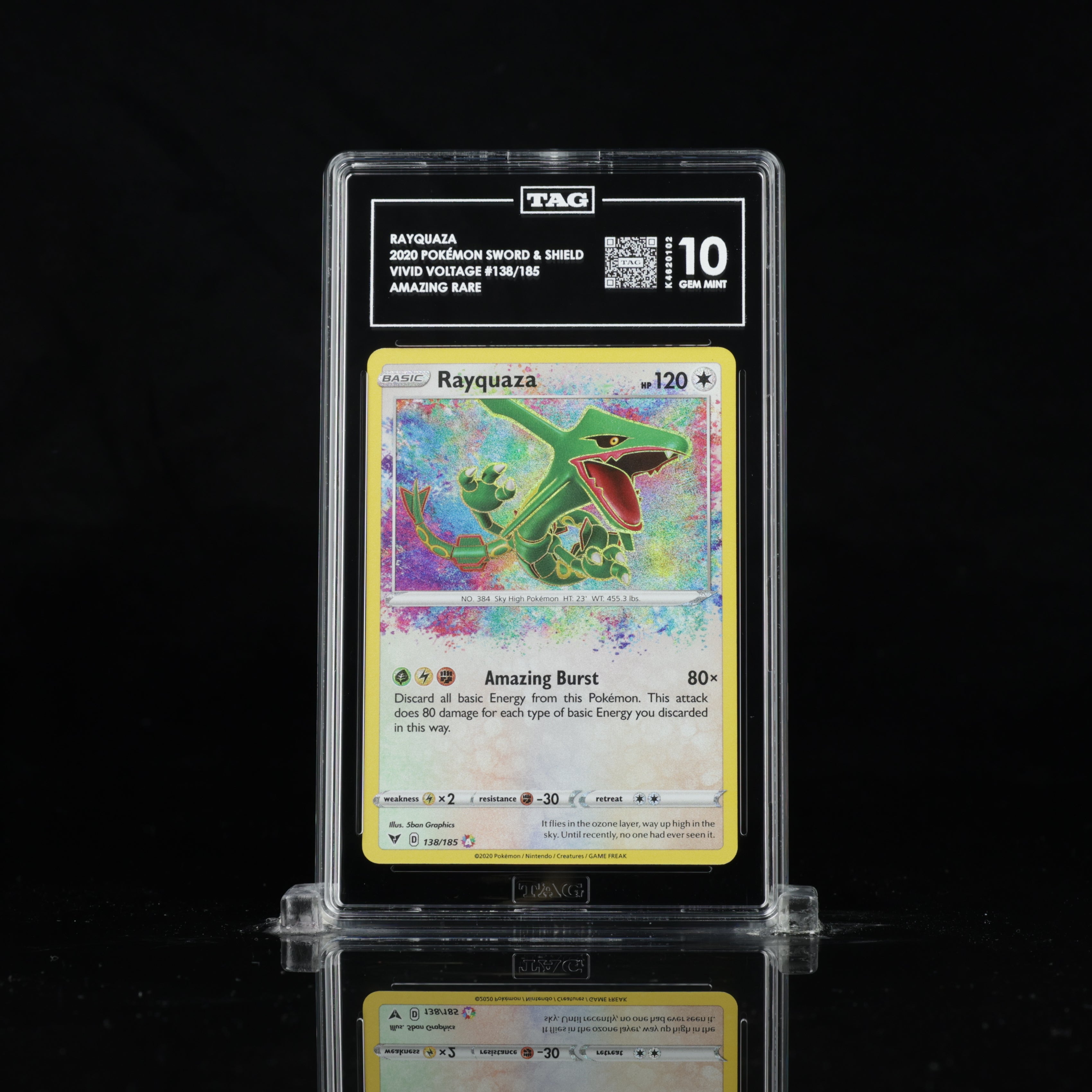Rayquaza (Amazing Rare) - TAG 10 - 2020 Pokémon Vivid Voltage #138/185