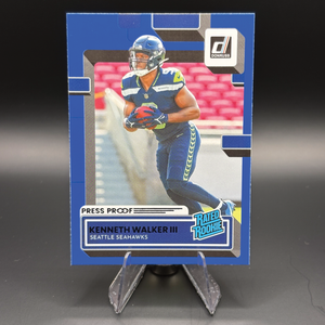 Kenneth Walker III (Press Proof Blue) - 2022 Panini Donruss #318