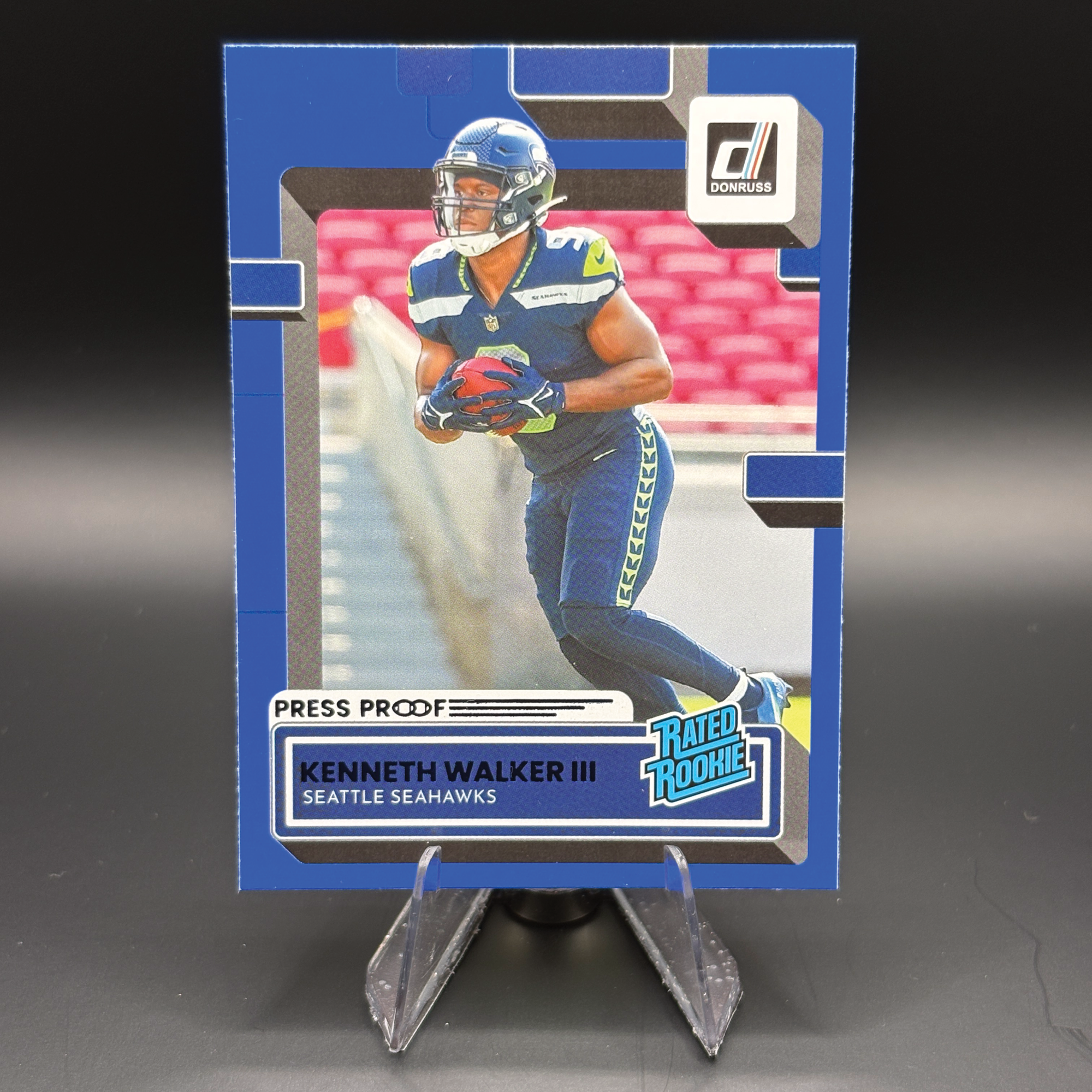 Kenneth Walker III (Press Proof Blue) - 2022 Panini Donruss #318