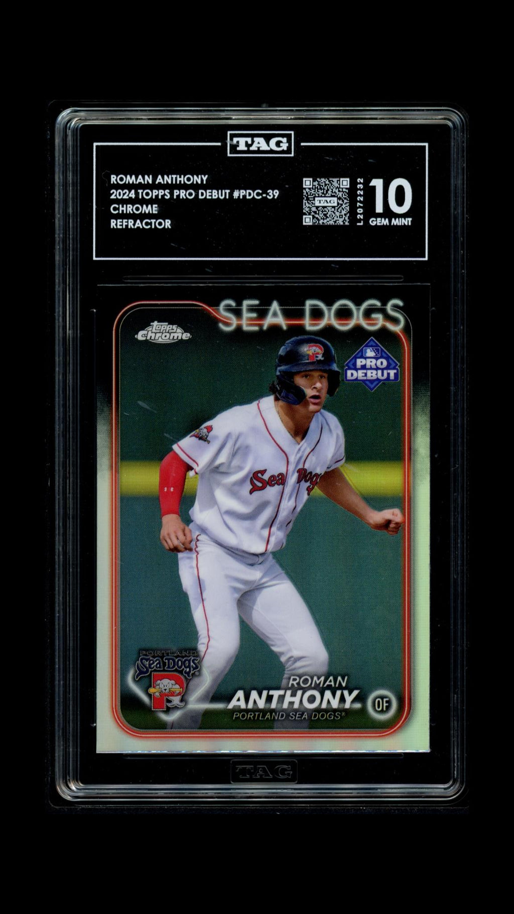Roman Anthony (Refractor) - TAG 10 - 2024 Topps Pro Debut Chrome #PDC-39