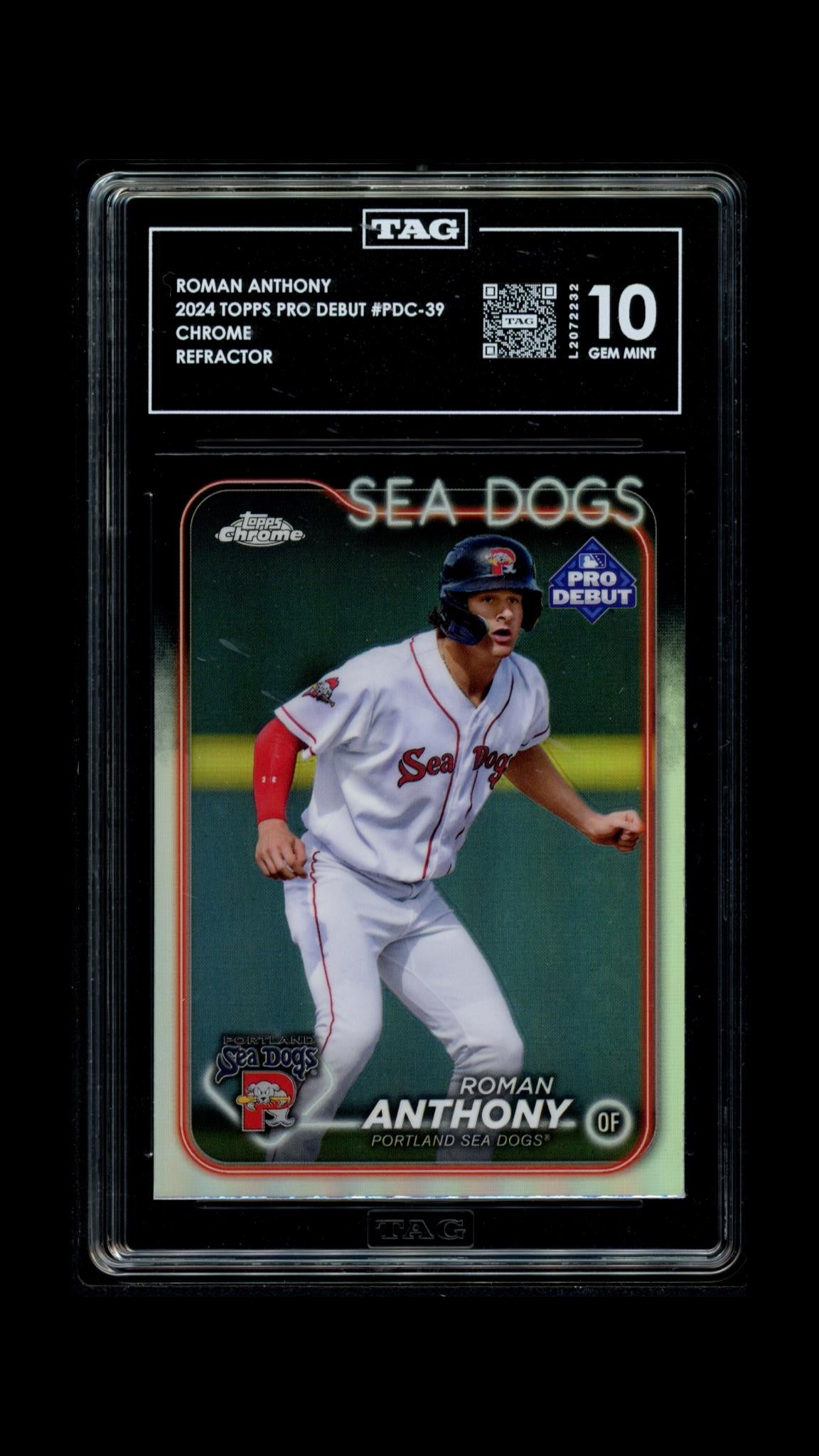 Roman Anthony (Refractor) - TAG 10 - 2024 Topps Pro Debut Chrome #PDC-39