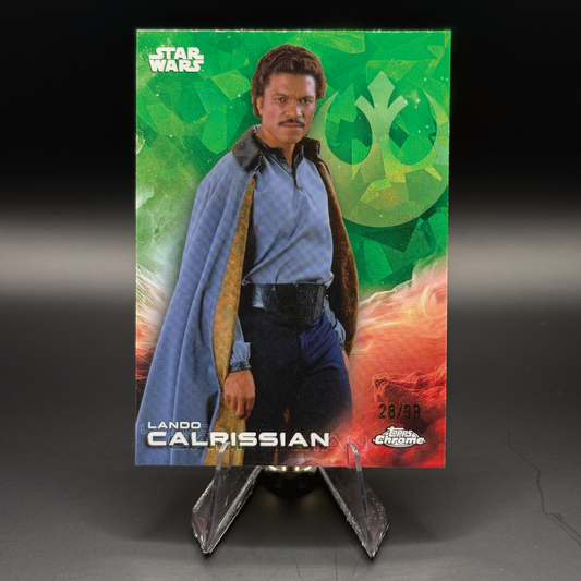 Lando Calrissian (Green Sapphire 28/99) - 2025 Topps Chrome Star Wars #79