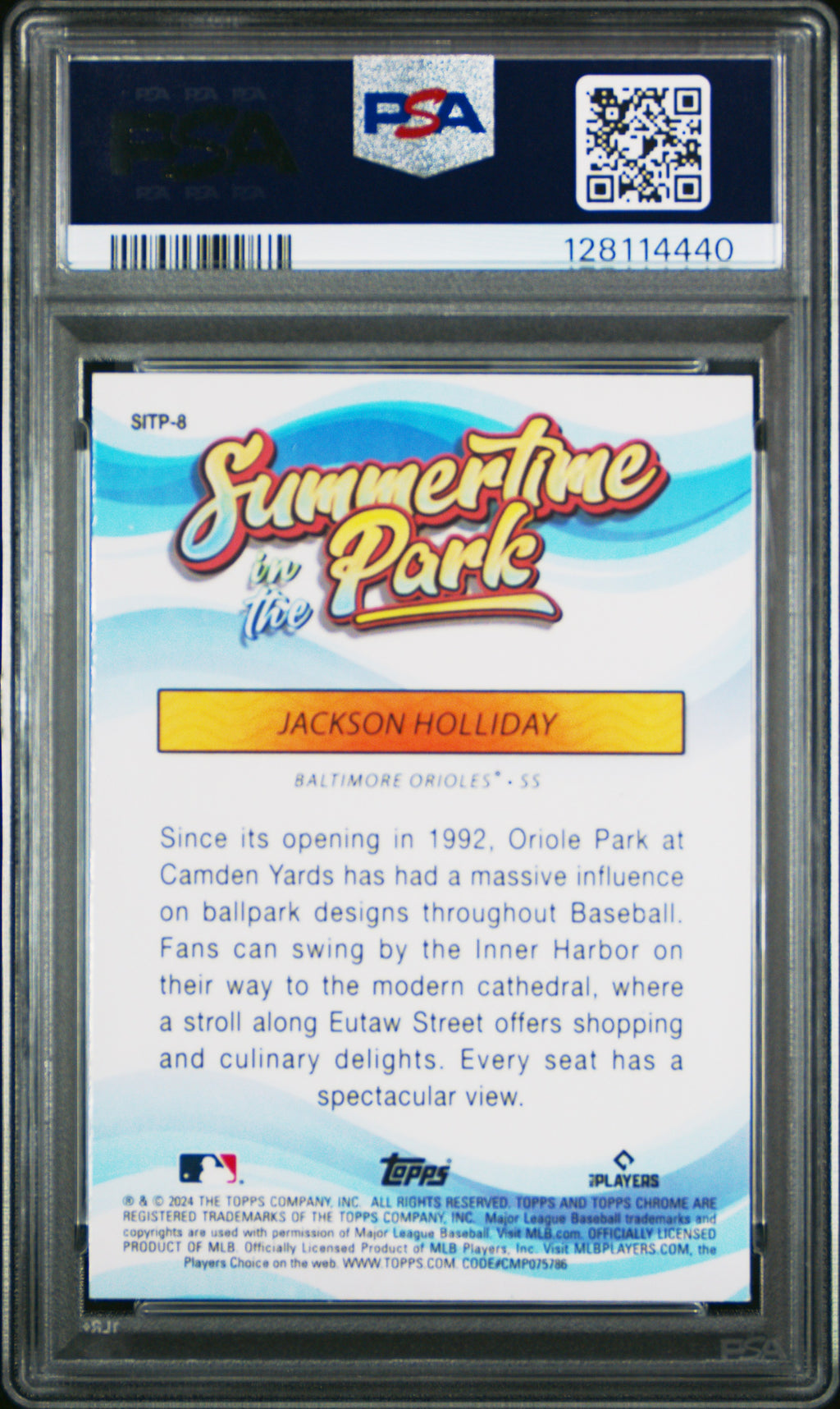 Jackson Holliday (RC) - PSA 9 - 2025 Topps Chrome #SITP-8