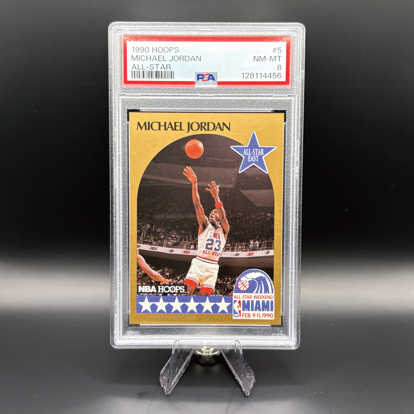 Michael Jordan - PSA 8 - 1990 Hoops #5