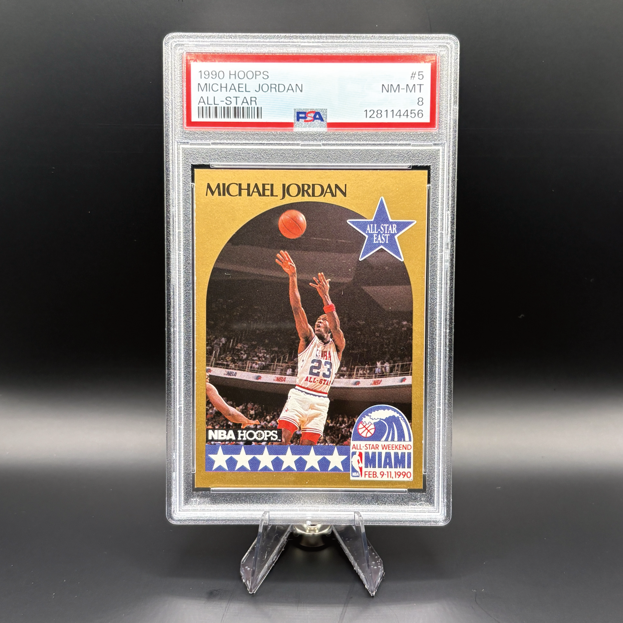 Michael Jordan - PSA 8 - 1990 Hoops #5