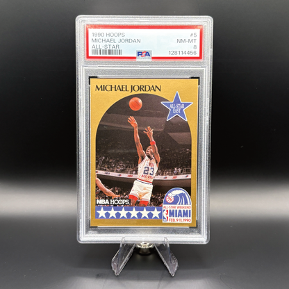 Michael Jordan - PSA 8 - 1990 Hoops #5