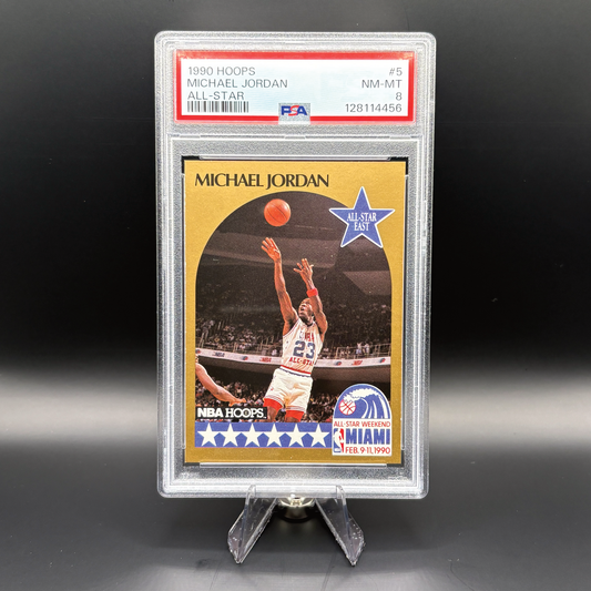 Michael Jordan - PSA 8 - 1990 Hoops #5