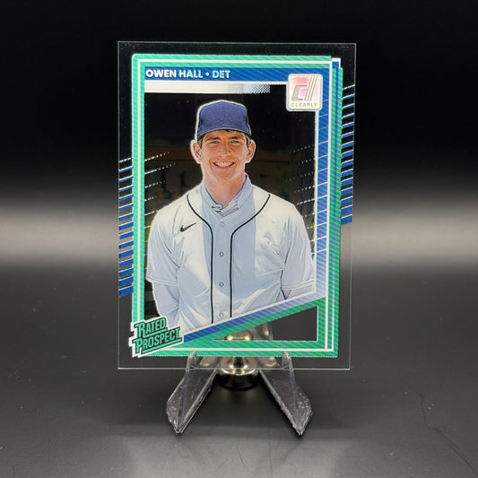 Owen Hall - 2025 Panini Donruss Clearly Rated Prospect #130