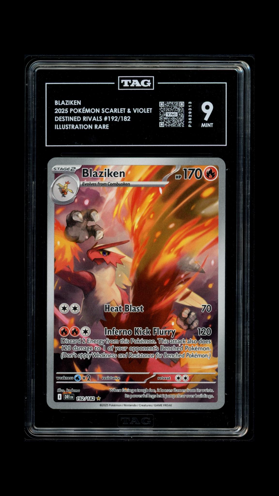 Blaziken (Illustration Rare) - TAG 9 - Pokémon Destined Rivals #192/182