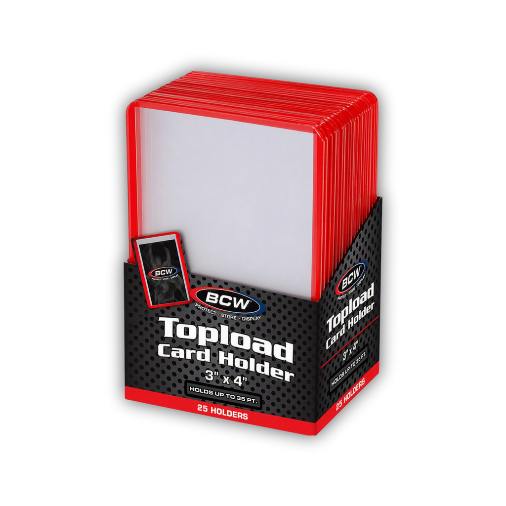Colored Toploaders (35 pt.) - 25 Pack Card Protectors