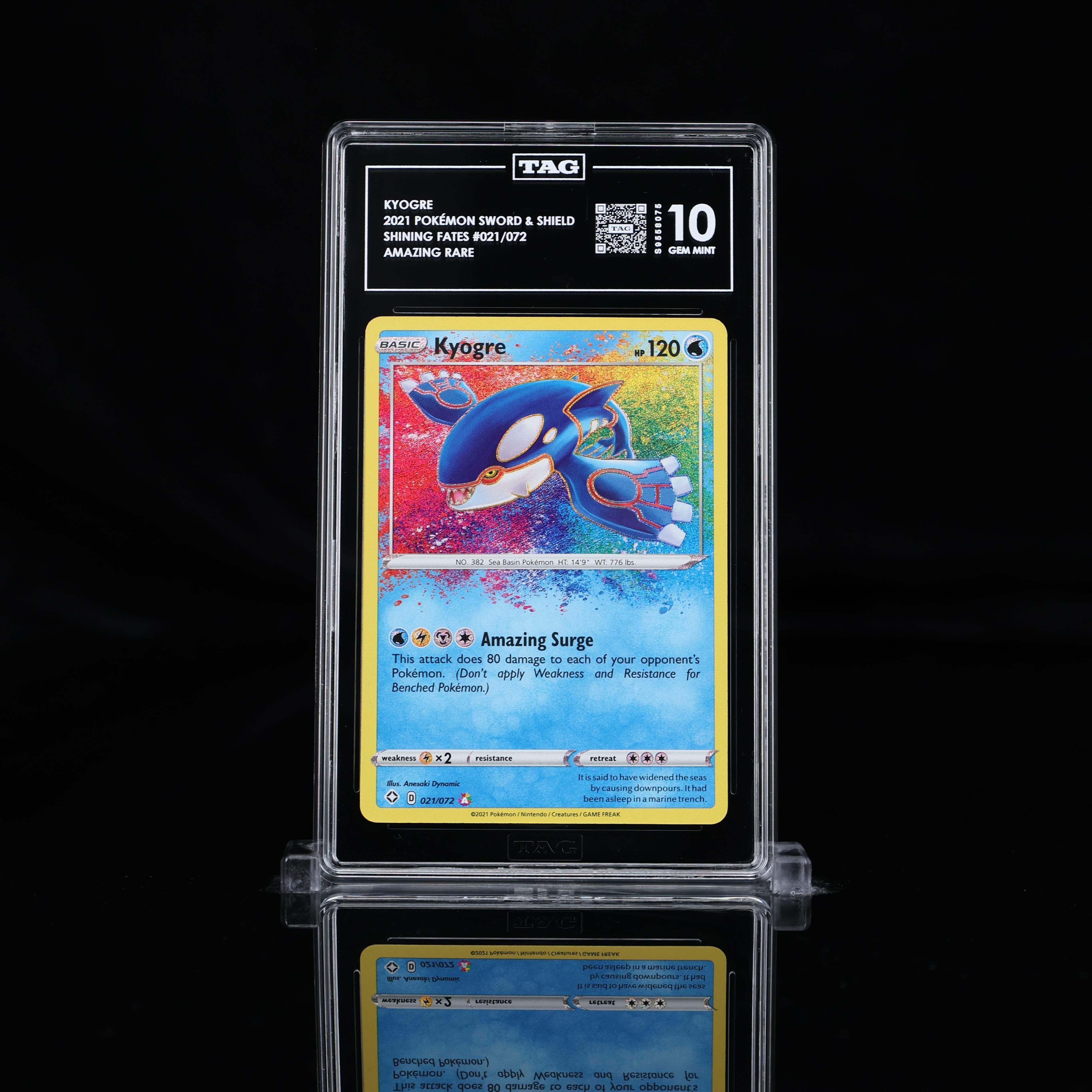 Kyogre (Amazing Rare) - TAG 10 - 2020 Pokémon Shining Fates #021/072