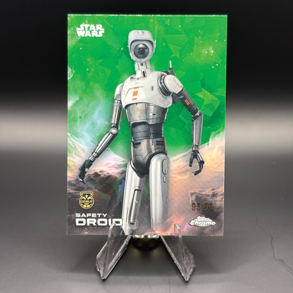 Safety Droid (Green Sapphire 95/99) - 2025 Topps Chrome Star Wars #161