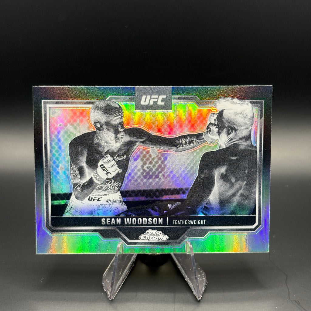 Sean Woodson (Negative Refractor) - 2025 Topps Midnight UFC #87