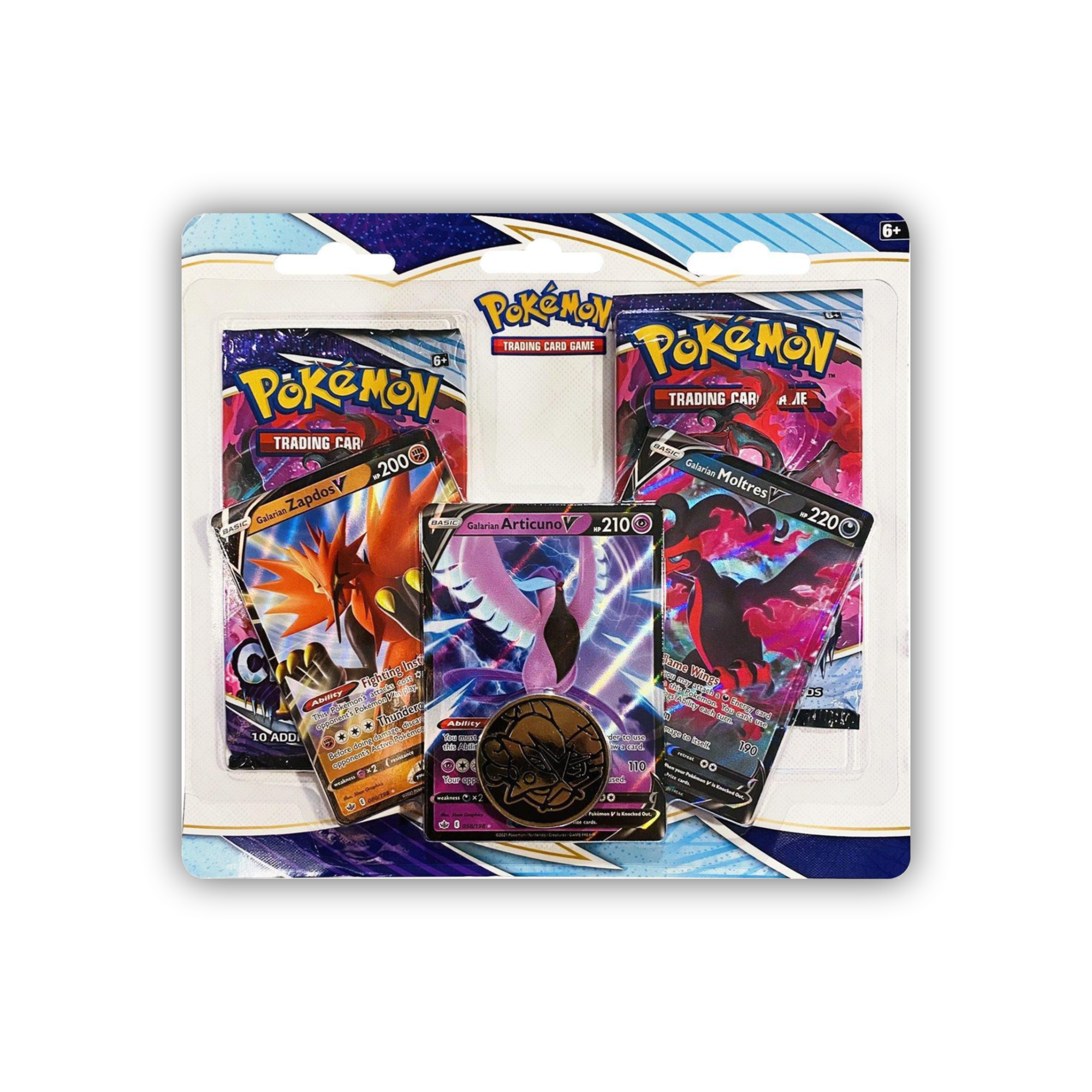 Sword & Shield: Chilling Reign - 2-Pack Blister (Galarian Zapdos V/Articuno V/Moltres V)
